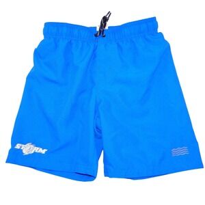 Storm Mens Royal Blue Swim Trunks Mesh Lined Elastic Waist Board Shorts Size M 8